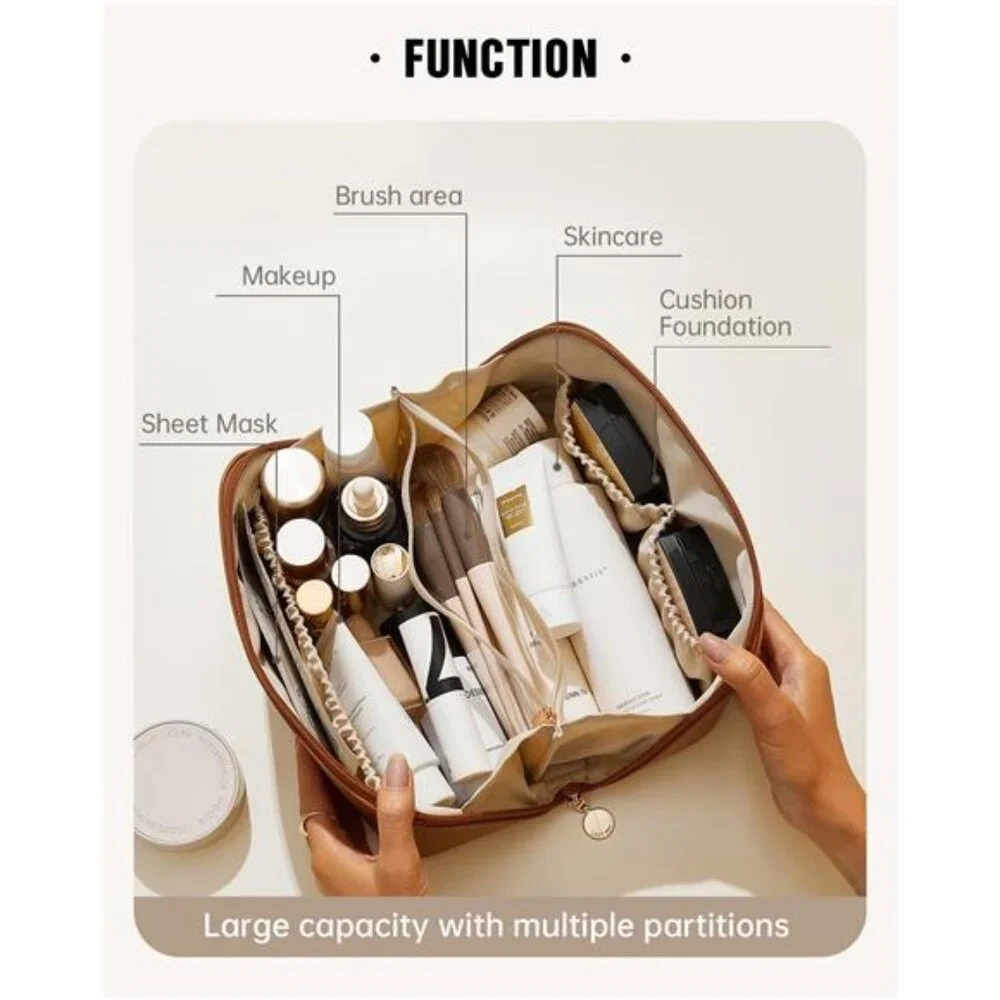 Travel Makeup Bag Large Capacity Cosmetic Bags for Women Waterproof Portable